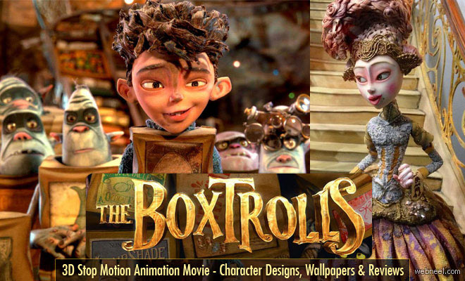 The Boxtrolls - 3D Stop-Motion Animation Movie Character Designs, Trailers and Wallpapers