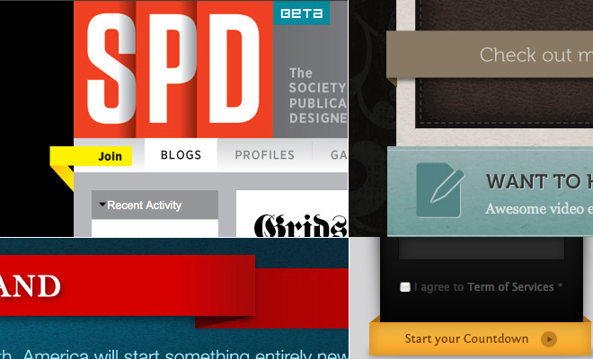 Third-Dimension Effects, Shadows and Depth in Web Design