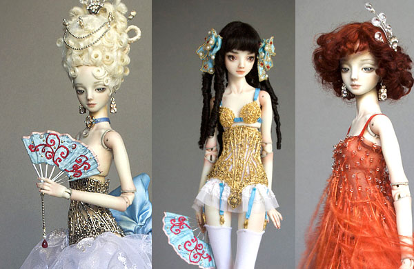 Dolls of Porcelain Beauties by Marina Bychkova