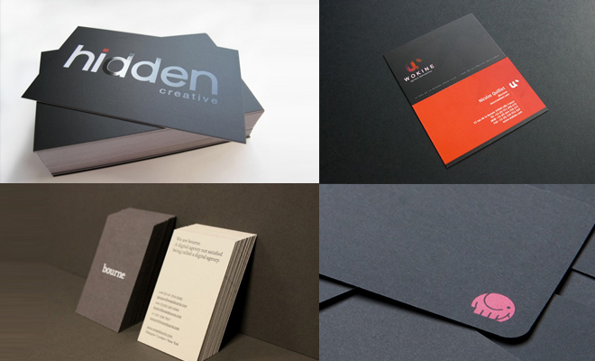 25 Creative Dark Business Card Designs with Bold Minimal Branding