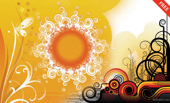 25 Free Vector Designs - Download EPS AI Files - Floral Designs & Backgrounds