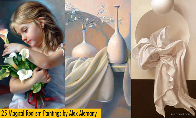 25 Magical Realism Oil Paintings and Realistic Still life paintings by Alex Alemany