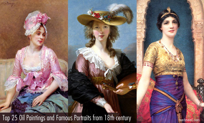 Top 25 Oil Paintings and Famous Portraits from the 18th Century