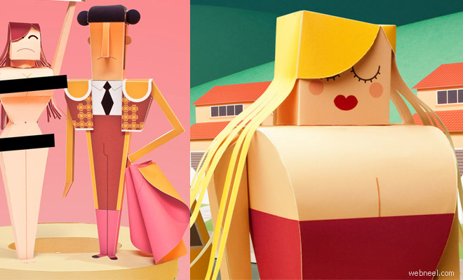 20 Beautiful and Creative Paper-Made Sculptures by Nacho Rojo