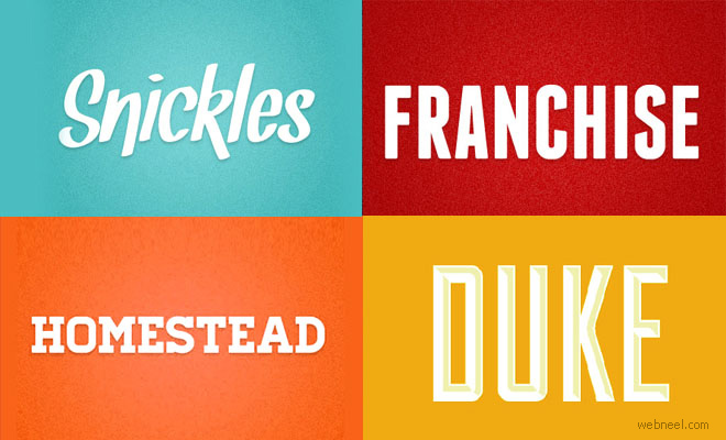 24 Free Professional Fonts for Graphic and Web Designers - Download Now