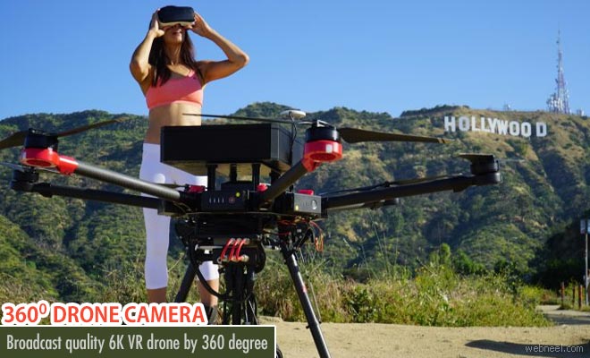 Worlds first broadcast quality 6K VR Drone camera by 360 designs