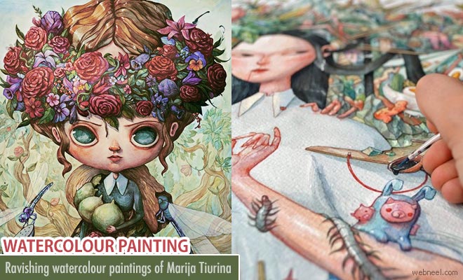 Ravishing Watercolour Paintings of Marija Tiurina
