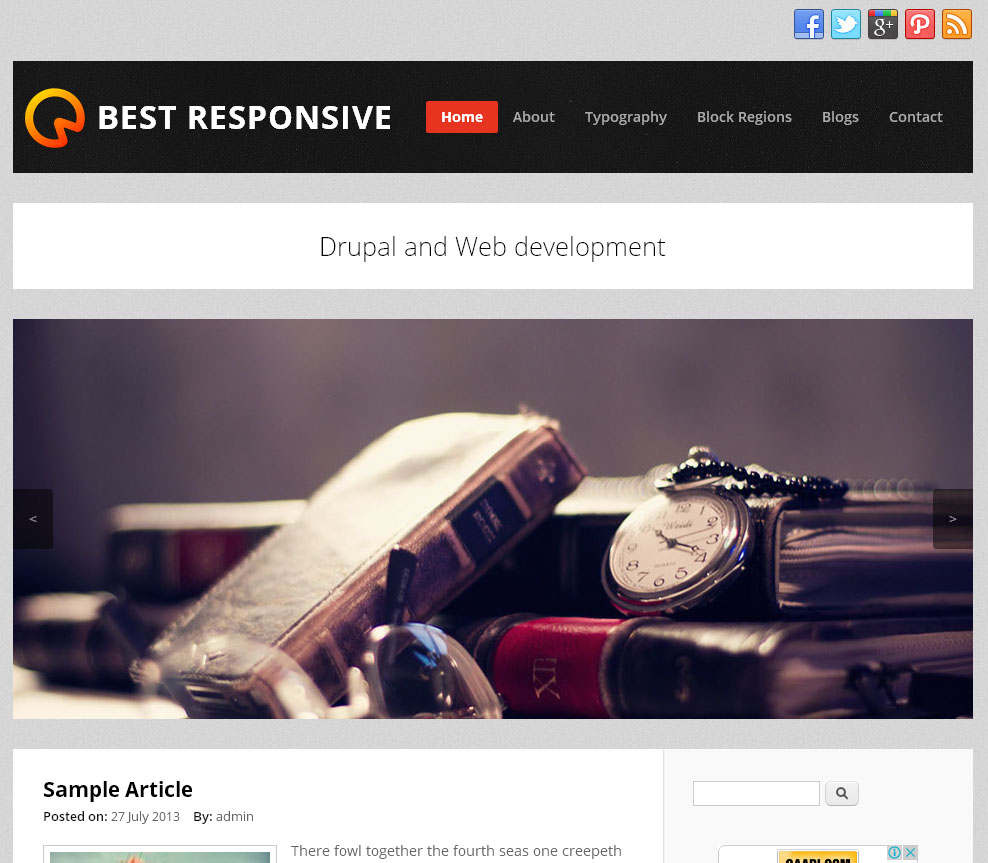Best Responsive - Free Drupal Theme