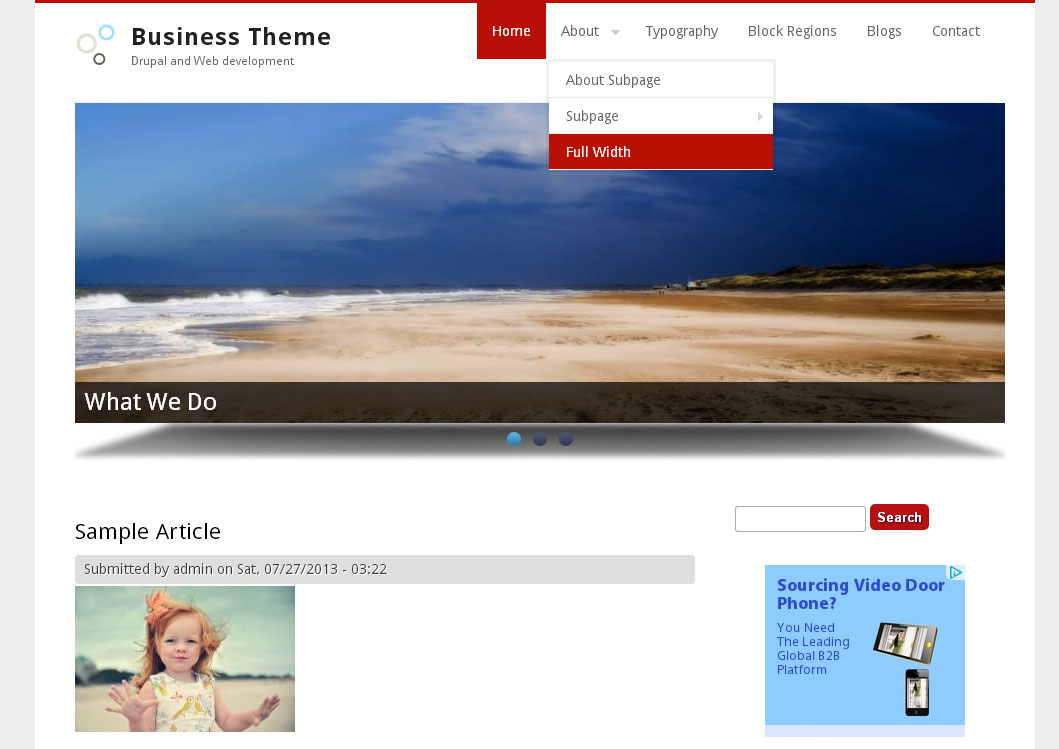 Business Theme - Free Drupal Theme