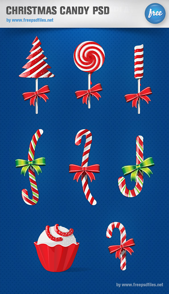 Christmas Candy PSD