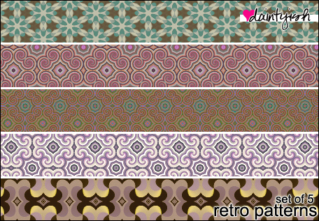 Retro patterns daintyish