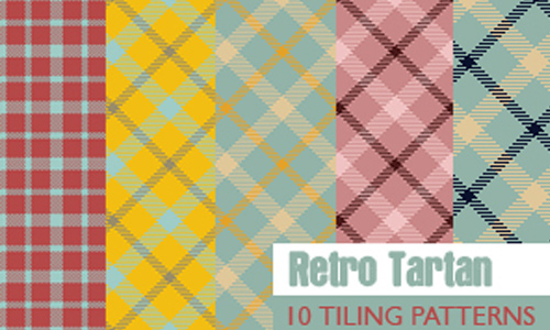 Retro Tartan - 10 patterns