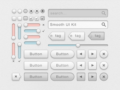 Smooth UI Kit PSD