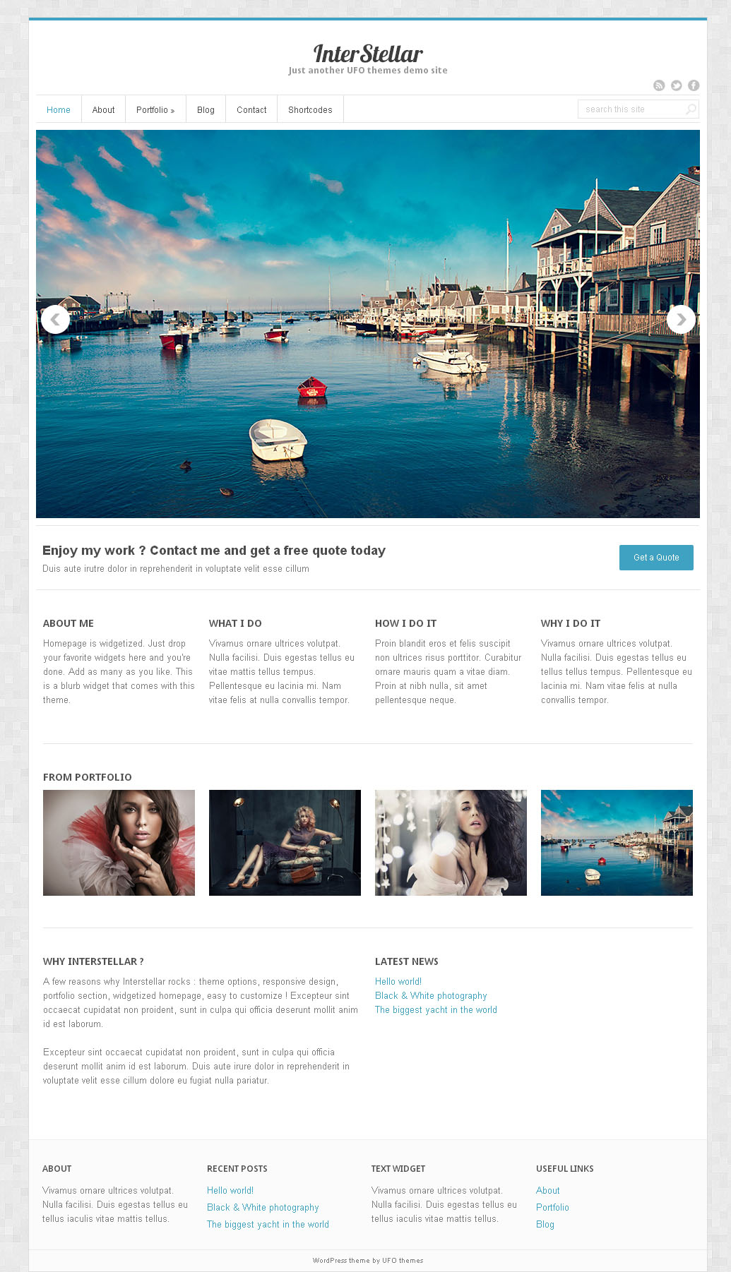 InterStellar - Free Wordpress theme