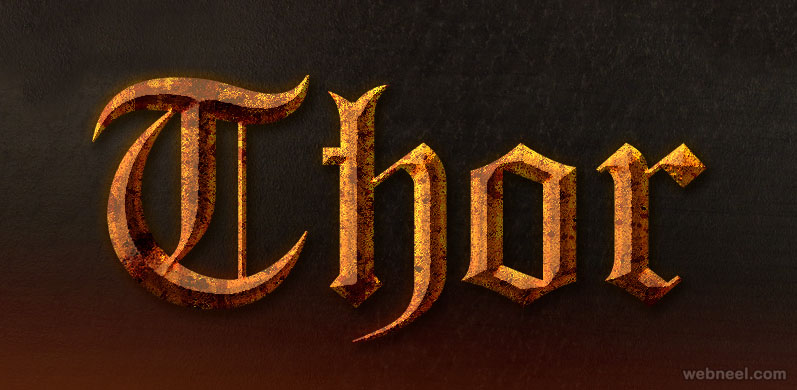 thor photoshop layer style