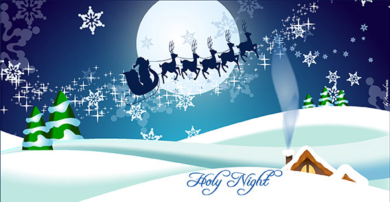 Christmas Greeting Vector EPS