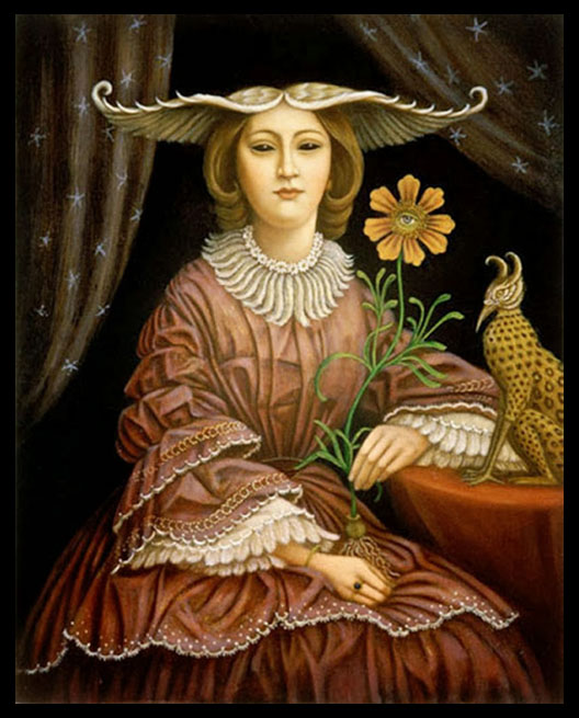 woman surreal oil painting colette