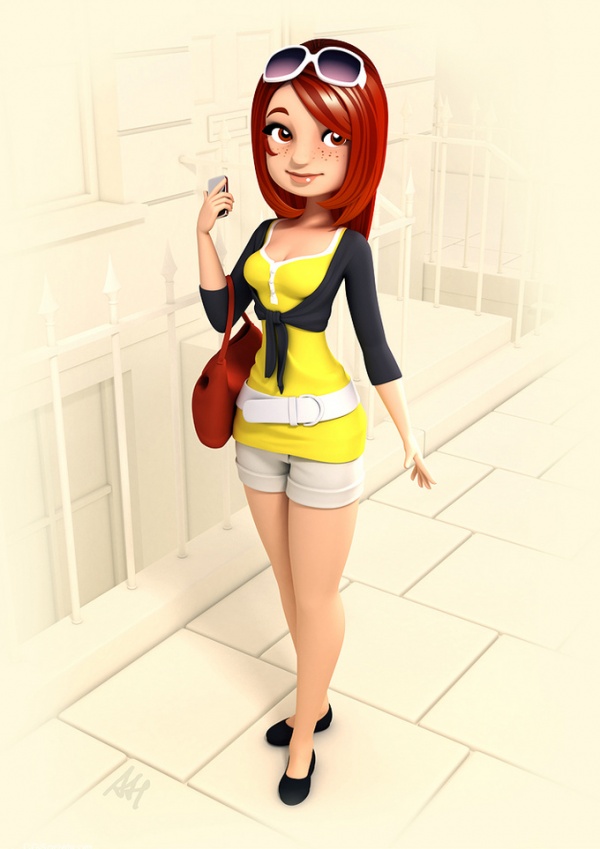 3D Character Design Debbie