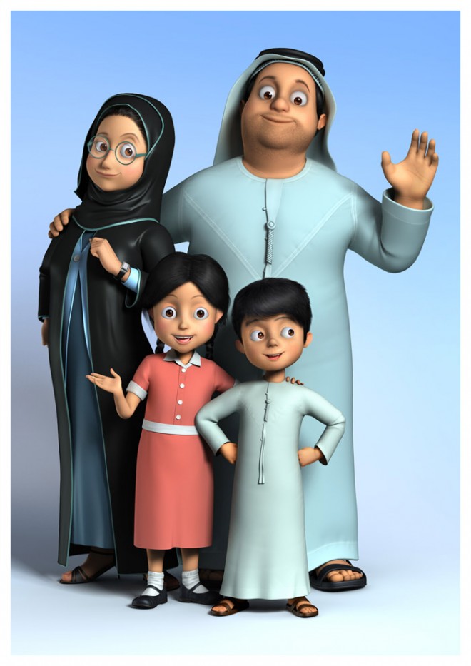 3d character design Family By Jian