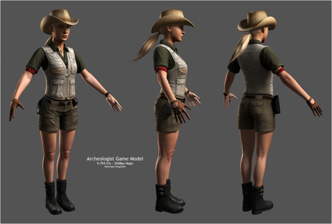3d character model design