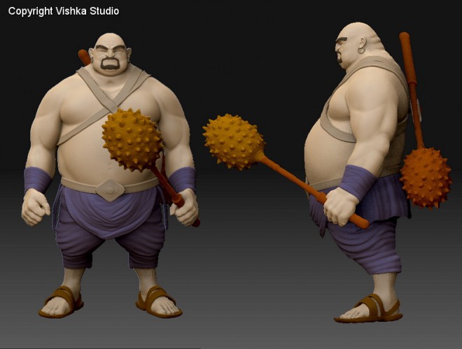 3d character model design