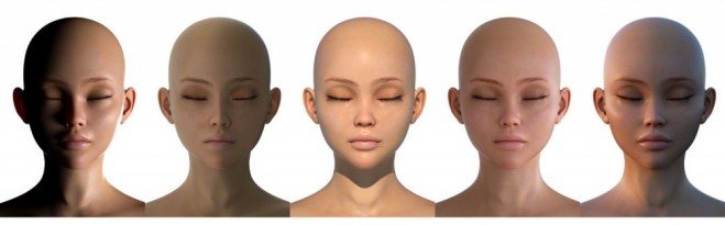 3d model face wip character design