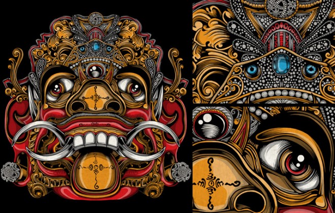 Balinese Mask Artwork