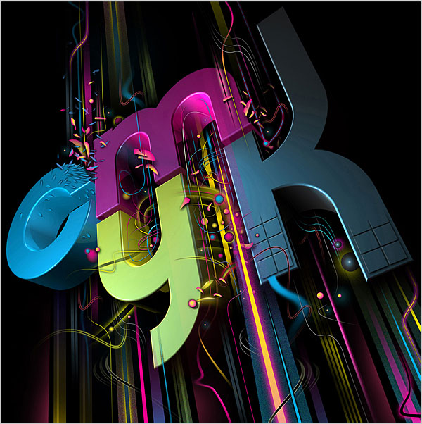 Creative 3D Typography