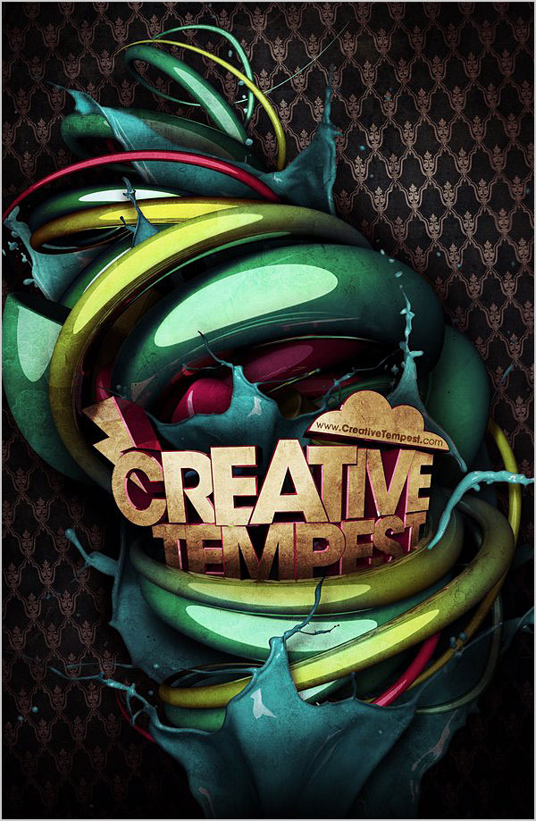 Creative 3D Typography