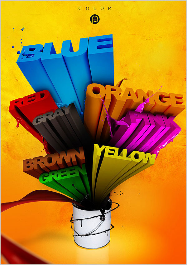 Creative 3D Typography