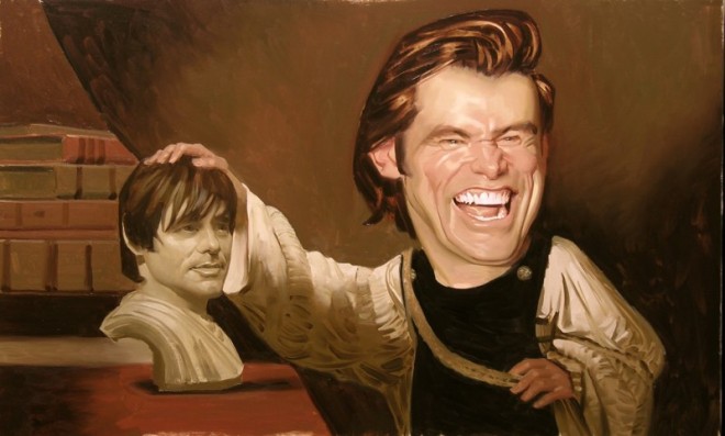 Daniel Adel Jim Carrey Contemplating the Bust of Jim Carrey