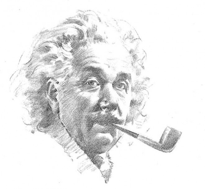 Einstein Pencil Drawing