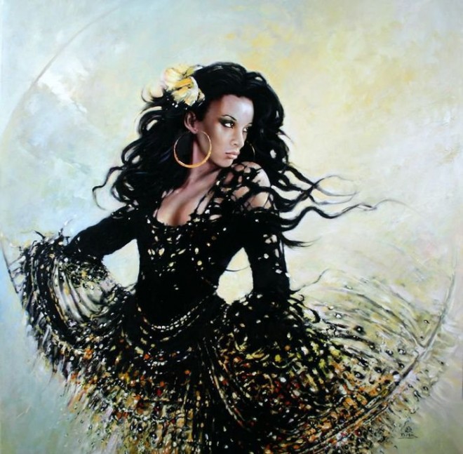 Fashion Cycle Paintings by Artist Karol Bak