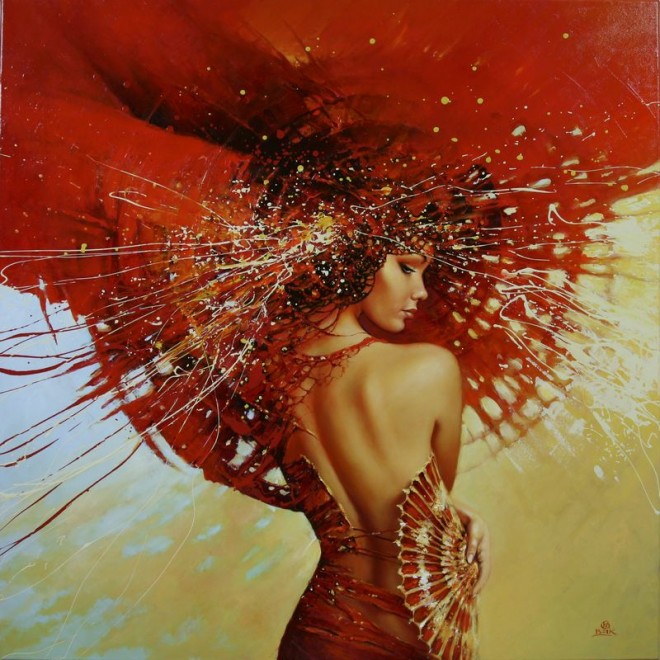 Fashion Cycle Paintings by Artist Karol Bak
