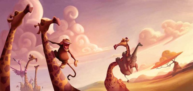 Lion Sleeps Spread Digital paintings from Artist Shane Devries