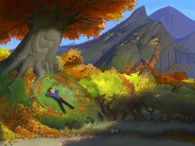 Painting by Sam Nielson