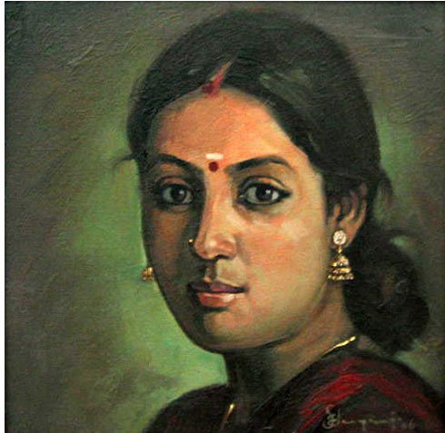 Paintings of rural indian women Oil painting