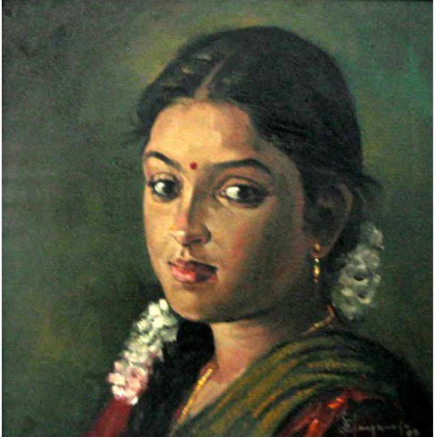 Paintings of rural indian women Oil painting
