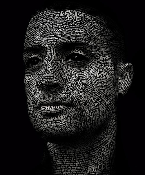 Typography portraits 1