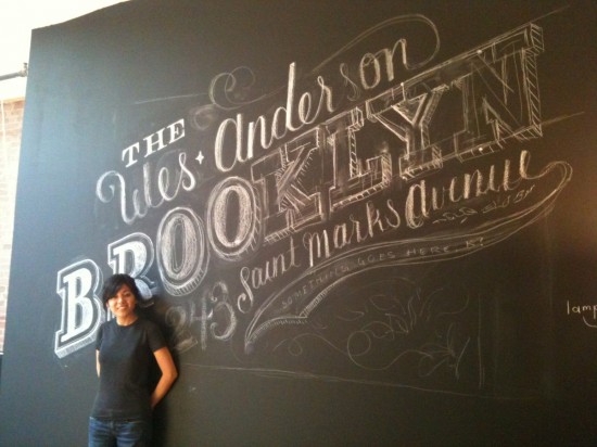 chalk lettering Dana Tanamachi