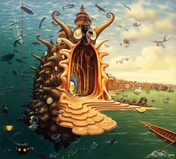 dream world painting jacek yerka