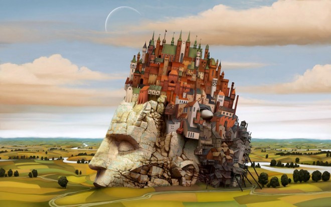 dream world painting jacek yerka