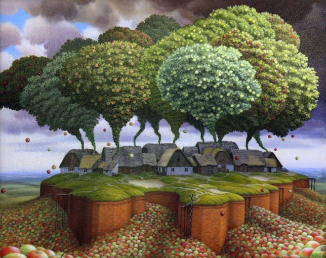 dream world painting jacek yerka