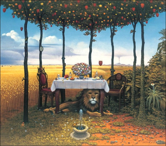 dream world painting jacek yerka