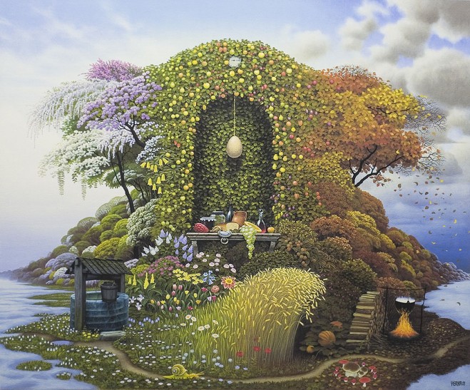 dream world painting jacek yerka