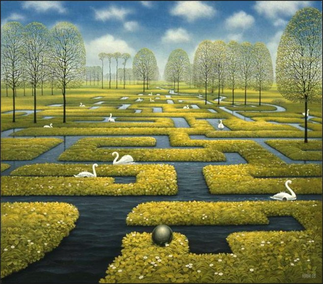 dream world painting jacek yerka