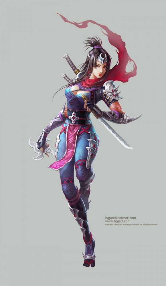 fantasy characters digital paintings guangjian huang