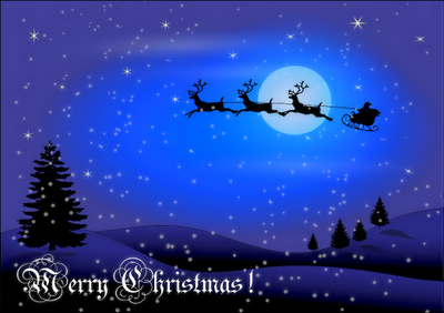 merry christmas greeting card
