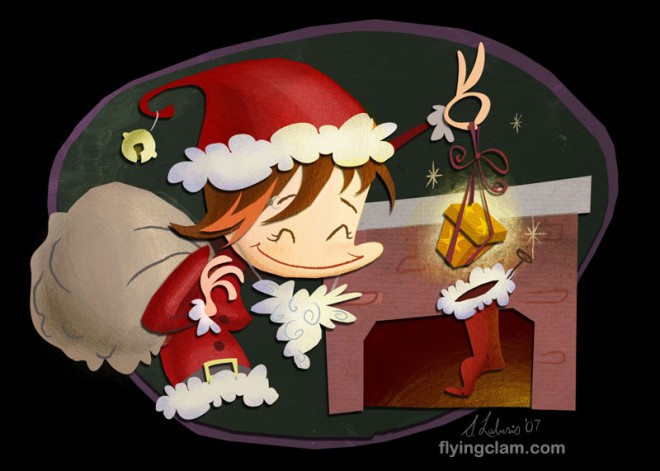 merry christmas greeting card