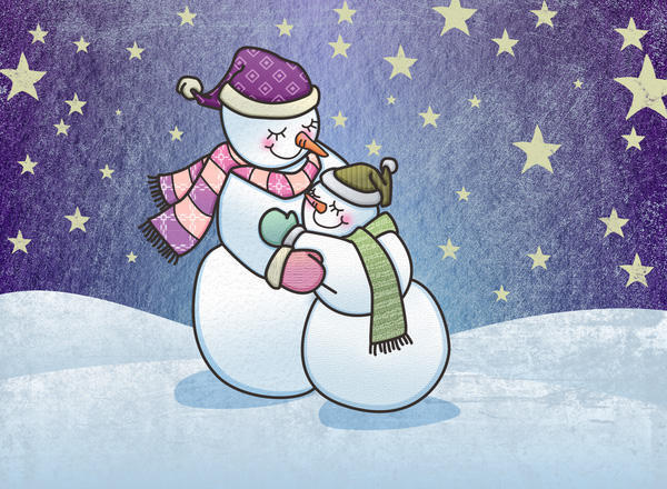 merry christmas greeting card